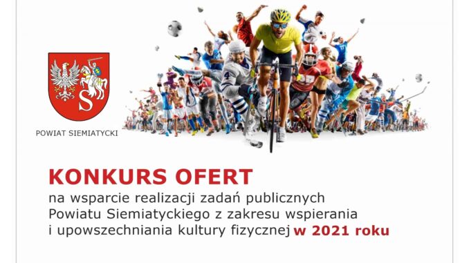 grafika otwarty konkurs ofert kultura fizyczna powiat siemiatycki