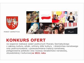 grafika otwarty konkurs ofert kultura, sztuka itd powiat siemiatycki