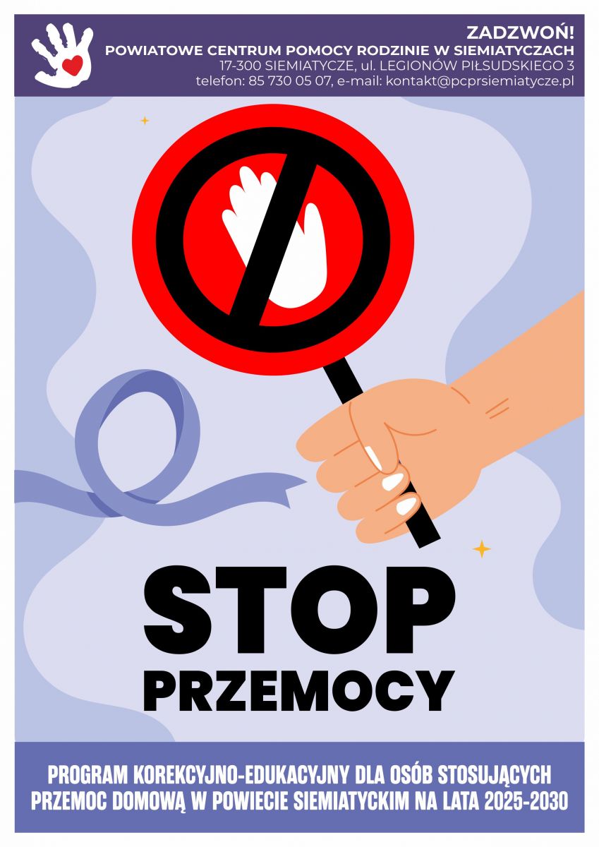 PLAKAT STOP PRZEMOCY