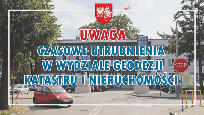INF GODEZJA grafika czasowe utrudnienia geodezja