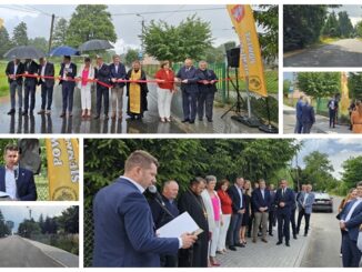 kolaż zdjęć otwarcie drogi w rogawce