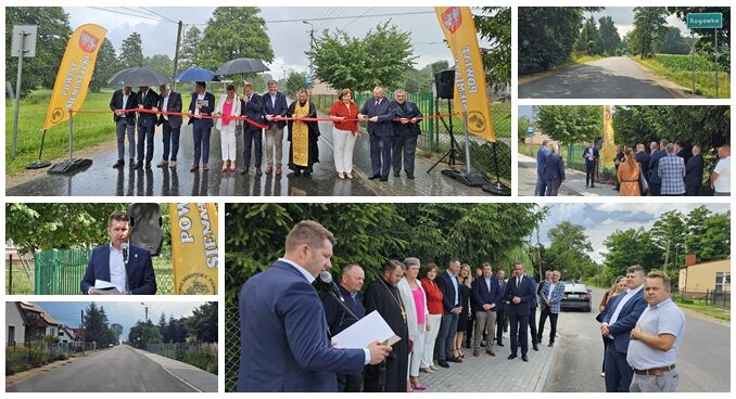 kolaż zdjęć otwarcie drogi w rogawce
