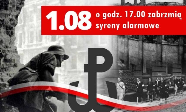 syreny grafika syreny alarmowe - powstanie warszawskie rocznica