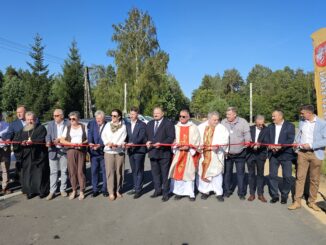 Uroczyste otwarcie dróg poscaleniowych w Pokaniewie i Pokaniewie-Kolonii