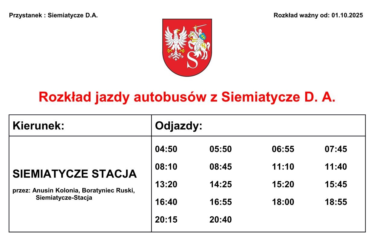 rozkład dworzec siemiatycze